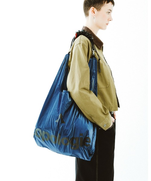 Topologie（トポロジー）の「Konbini Bag コンビニバッグ【バッグ単体】（エコバッグ/サブバッグ・レディース・シルバー/ゴールド/ブラック/ダークグリーン/シルバー系その他/ダークブルー/ピンク/オレンジ・ONE SIZE）」の19枚目の写真