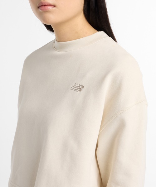 NEW BALANCE(ニューバランス)の「Coastal ライトフレンチテリークルー(Tシャツ/カットソー・レディース・アイボリー/ライトブルー・SMALL/MEDIUM/LARGE)」の5枚目の写真