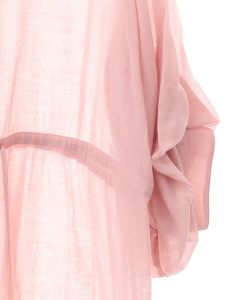 YECCA VECCA(イェッカヴェッカ)の「シアー2way袖バルーンチュニック(シャツ/ブラウス・レディース・ピンク/ベージュ/ブラック/ブルーグリーン/ダークベージュ/オレンジ・FREE)」の21枚目の写真