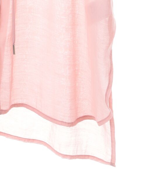 YECCA VECCA(イェッカヴェッカ)の「シアー2way袖バルーンチュニック(シャツ/ブラウス・レディース・ピンク/ベージュ/ブラック/ブルーグリーン/ダークベージュ/オレンジ・FREE)」の22枚目の写真