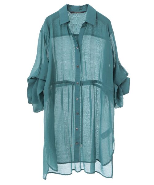 イェッカ ヴェッカ YECCA VECCA シアー2way袖バルーンチュニック （ブラック） イェッカ ヴェッカ YECCA VECCA シアー2way袖バルーンチュニック
