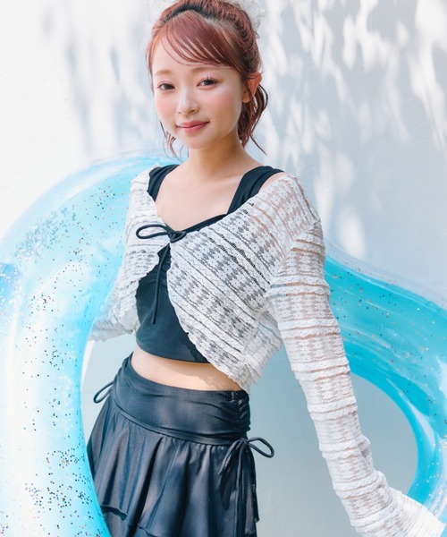 【新品】オリーブデオリーブ／レース羽織付リボンswim wear レース羽織付リボンswim wear（水着）｜OLIVE des OLIVE