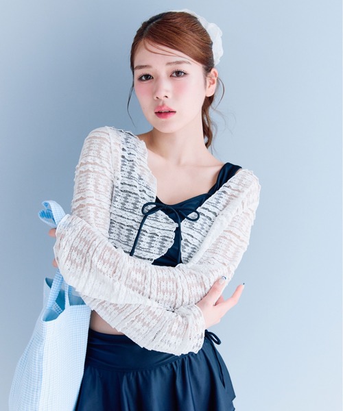 OLIVE des OLIVE レース羽織つき リボン 水着 新品 レース羽織付リボンswim wear（水着）｜OLIVE des OLIVE