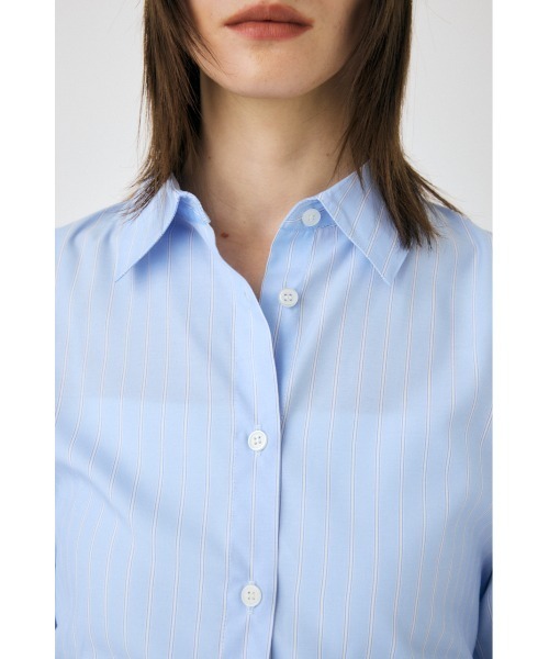 MOUSSY（マウジー）の「STRIPE BACK LACE UP シャツ（シャツ/ブラウス・レディース・ホワイト/ライトブルー/オレンジ系その他・FREE）」の12枚目の写真