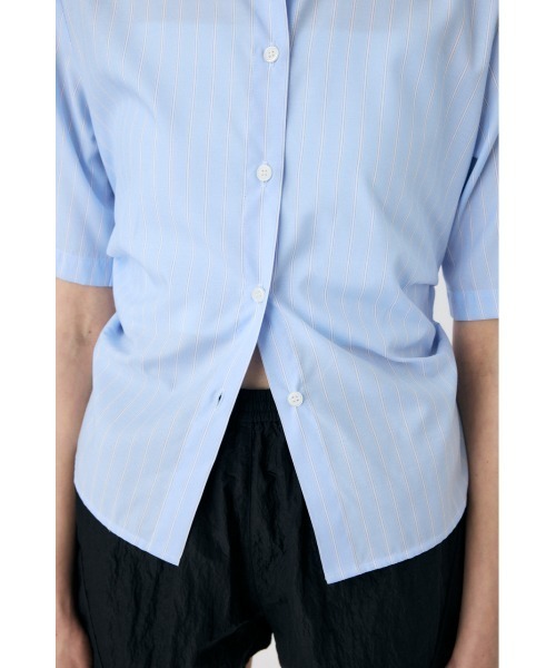 MOUSSY（マウジー）の「STRIPE BACK LACE UP シャツ（シャツ/ブラウス・レディース・ホワイト/ライトブルー/オレンジ系その他・FREE）」の14枚目の写真