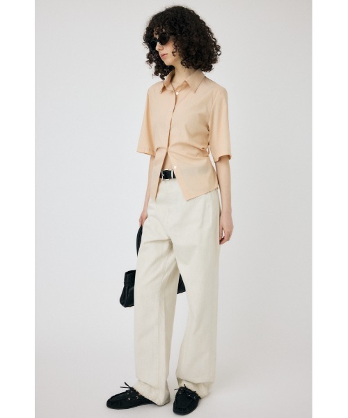 MOUSSY（マウジー）の「STRIPE BACK LACE UP シャツ（シャツ/ブラウス・レディース・ホワイト/ライトブルー/オレンジ系その他・FREE）」の20枚目の写真