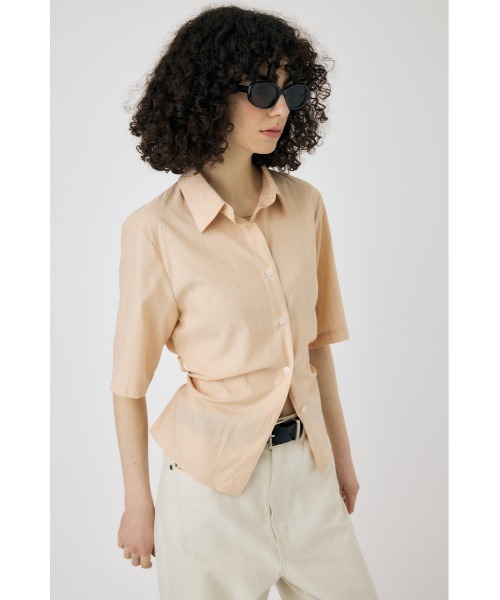 MOUSSY（マウジー）の「STRIPE BACK LACE UP シャツ（シャツ/ブラウス・レディース・ホワイト/ライトブルー/オレンジ系その他・FREE）」の22枚目の写真