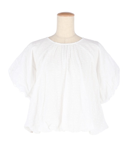 coca(coca)(コカ)の「フラワー柄レースブラウス(シャツ/ブラウス・レディース・ブラック/ホワイト・S/M/L)」の20枚目の写真
