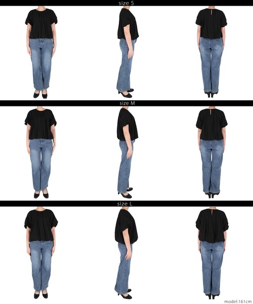 coca(coca)(コカ)の「フラワー柄レースブラウス(シャツ/ブラウス・レディース・ブラック/ホワイト・S/M/L)」の15枚目の写真