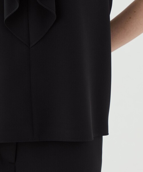 BALLSEY(ボールジィ)の「ドライメッシュストレッチ フロントドレープブラウス(シャツ/ブラウス・レディース・ネイビー/ライトベージュ・36)」の9枚目の写真