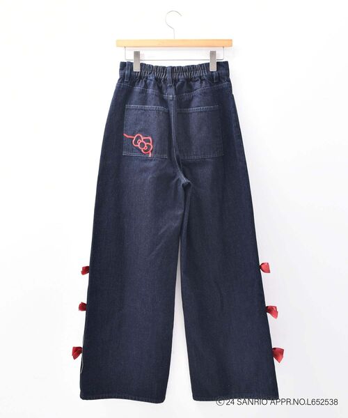 ハローキティ サイドリボンデニム（デニムパンツ）｜MAJESTIC