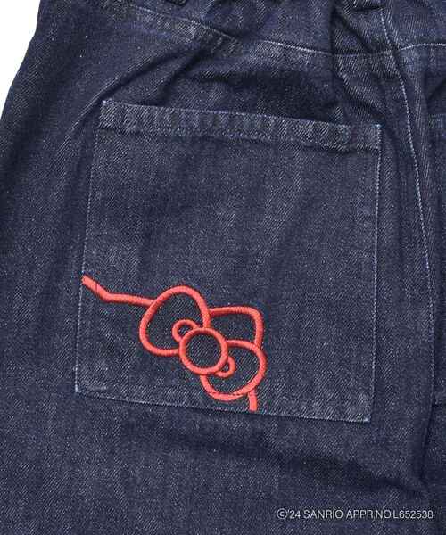 Lavanda 【HELLO KITTY】デニムパンツ BISKEE×HELLO KITTYコラボ】ラインストーンハローキティリボン