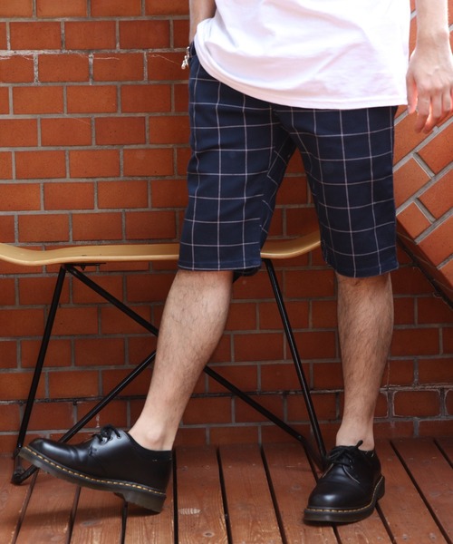 ８(eight)（エイト）の「総柄カツラギチェックショートパンツ（その他パンツ・メンズ・ブルー系その他/ブラック系その他/グレー系その他/グレー系その他2/ホワイト系その他・XX-LARGE/X-LARGE/MEDIUM/SMALL/LARGE）」の5枚目の写真