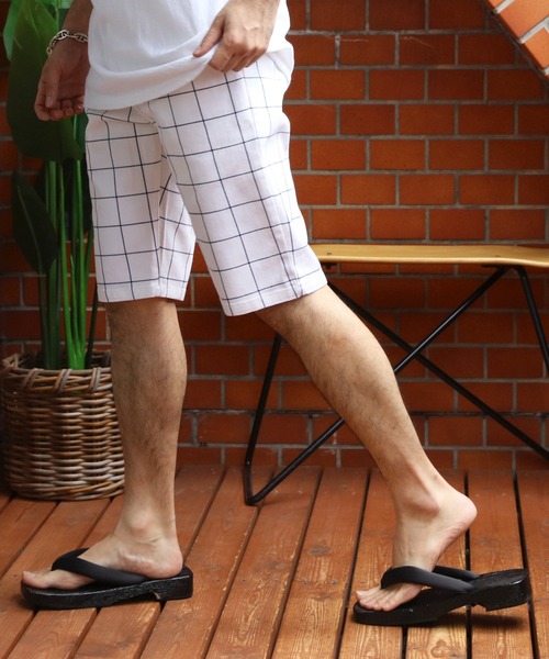 ８(eight)（エイト）の「総柄カツラギチェックショートパンツ（その他パンツ・メンズ・ブルー系その他/ブラック系その他/グレー系その他/グレー系その他2/ホワイト系その他・XX-LARGE/X-LARGE/MEDIUM/SMALL/LARGE）」の6枚目の写真