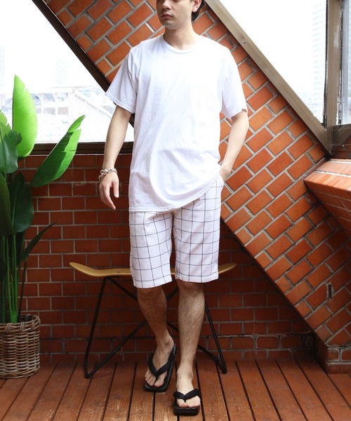 ８(eight)（エイト）の「総柄カツラギチェックショートパンツ（その他パンツ・メンズ・ブルー系その他/ブラック系その他/グレー系その他/グレー系その他2/ホワイト系その他・XX-LARGE/X-LARGE/MEDIUM/SMALL/LARGE）」の7枚目の写真
