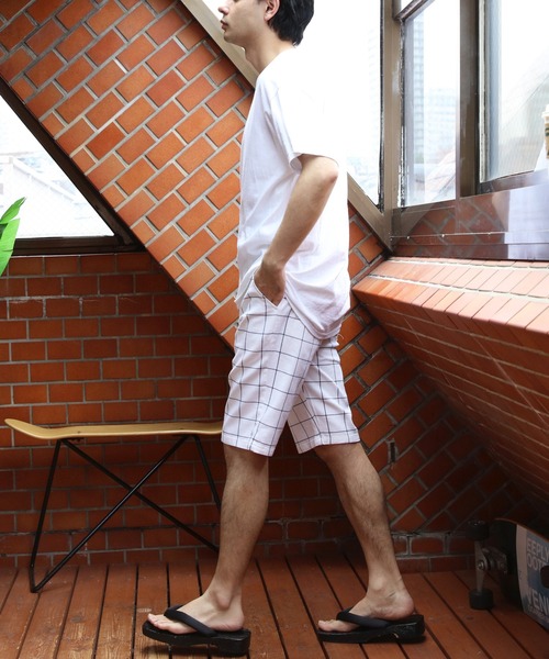 ８(eight)（エイト）の「総柄カツラギチェックショートパンツ（その他パンツ・メンズ・ブルー系その他/ブラック系その他/グレー系その他/グレー系その他2/ホワイト系その他・XX-LARGE/X-LARGE/MEDIUM/SMALL/LARGE）」の10枚目の写真