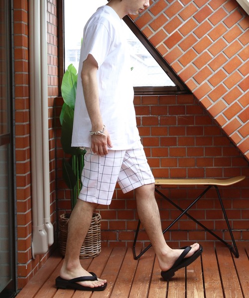 ８(eight)（エイト）の「総柄カツラギチェックショートパンツ（その他パンツ・メンズ・ブルー系その他/ブラック系その他/グレー系その他/グレー系その他2/ホワイト系その他・XX-LARGE/X-LARGE/MEDIUM/SMALL/LARGE）」の11枚目の写真