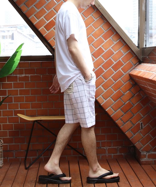 ８(eight)（エイト）の「総柄カツラギチェックショートパンツ（その他パンツ・メンズ・ブルー系その他/ブラック系その他/グレー系その他/グレー系その他2/ホワイト系その他・XX-LARGE/X-LARGE/MEDIUM/SMALL/LARGE）」の12枚目の写真