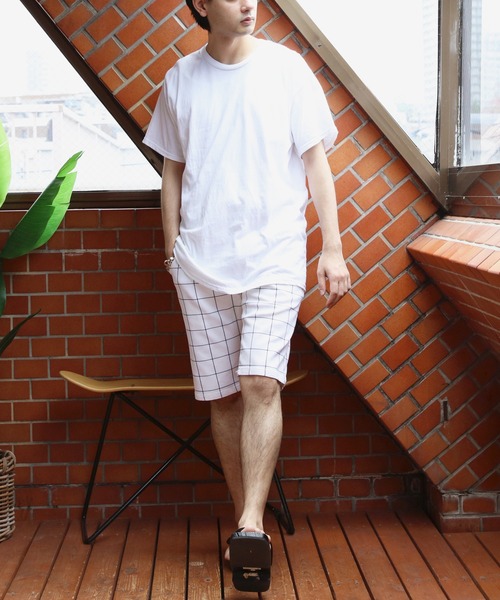 ８(eight)（エイト）の「総柄カツラギチェックショートパンツ（その他パンツ・メンズ・ブルー系その他/ブラック系その他/グレー系その他/グレー系その他2/ホワイト系その他・XX-LARGE/X-LARGE/MEDIUM/SMALL/LARGE）」の13枚目の写真