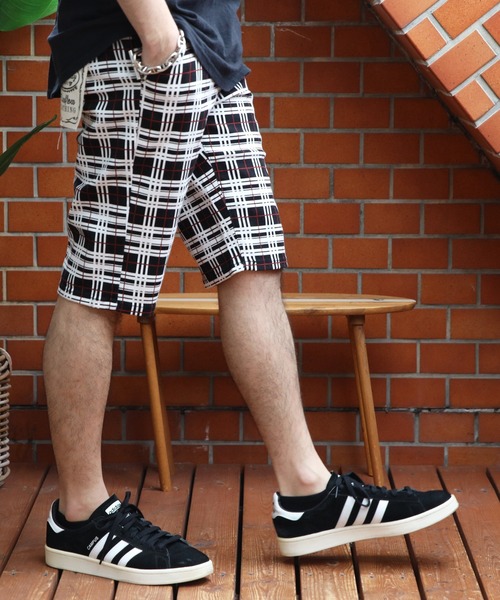 ８(eight)（エイト）の「総柄カツラギチェックショートパンツ（その他パンツ・メンズ・ブルー系その他/ブラック系その他/グレー系その他/グレー系その他2/ホワイト系その他・XX-LARGE/X-LARGE/MEDIUM/SMALL/LARGE）」の14枚目の写真