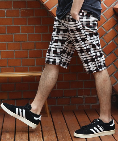 ８(eight)（エイト）の「総柄カツラギチェックショートパンツ（その他パンツ・メンズ・ブルー系その他/ブラック系その他/グレー系その他/グレー系その他2/ホワイト系その他・XX-LARGE/X-LARGE/MEDIUM/SMALL/LARGE）」の15枚目の写真