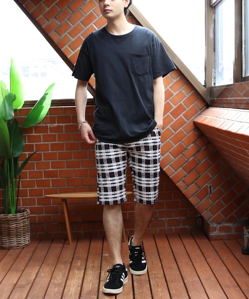 ８(eight)（エイト）の「総柄カツラギチェックショートパンツ（その他パンツ・メンズ・ブルー系その他/ブラック系その他/グレー系その他/グレー系その他2/ホワイト系その他・XX-LARGE/X-LARGE/MEDIUM/SMALL/LARGE）」の20枚目の写真