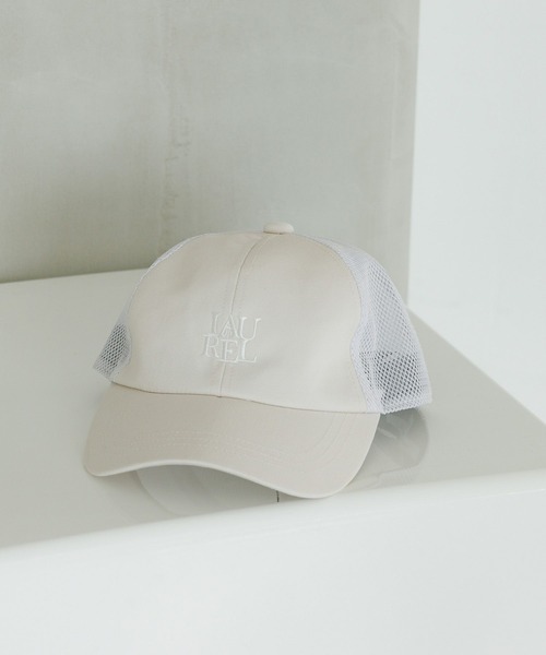 GLOBAL WORK(グローバルワーク)の「DRY/洗えるメッシュCAP/417703(キャップ・キッズ・グレイッシュベージュ/ライトベージュ/ホワイト×ブルー/ブラック/ベージュ/ホワイト×ネイビー/チャコール・LARGE/MEDIUM)」の6枚目の写真