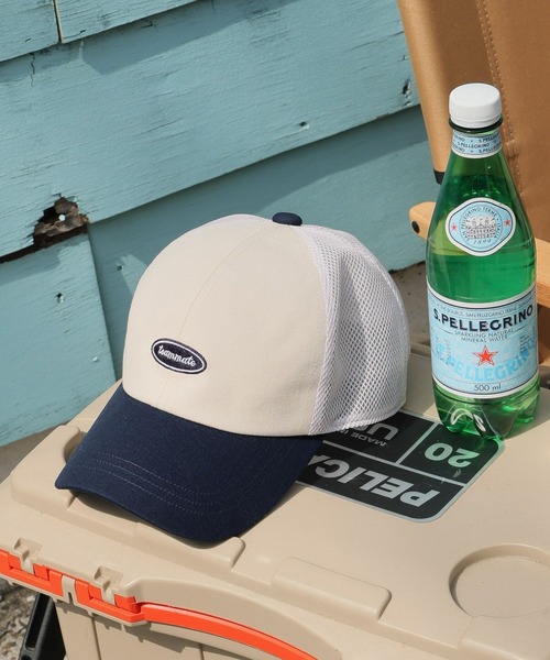 GLOBAL WORK(グローバルワーク)の「DRY/洗えるメッシュCAP/417703(キャップ・キッズ・グレイッシュベージュ/ライトベージュ/ホワイト×ブルー/ブラック/ベージュ/ホワイト×ネイビー/チャコール・LARGE/MEDIUM)」の3枚目の写真