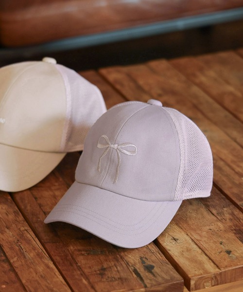 GLOBAL WORK(グローバルワーク)の「DRY/洗えるメッシュCAP/417703(キャップ・キッズ・グレイッシュベージュ/ライトベージュ/ホワイト×ブルー/ブラック/ベージュ/ホワイト×ネイビー/チャコール・LARGE/MEDIUM)」の7枚目の写真