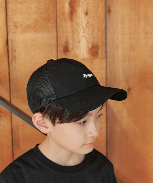 GLOBAL WORK(グローバルワーク)の「DRY/洗えるメッシュCAP/417703(キャップ・キッズ・グレイッシュベージュ/ライトベージュ/ホワイト×ブルー/ブラック/ベージュ/ホワイト×ネイビー/チャコール・LARGE/MEDIUM)」の4枚目の写真