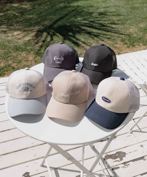 GLOBAL WORK(グローバルワーク)の「DRY/洗えるメッシュCAP/417703(キャップ・キッズ・グレイッシュベージュ/ライトベージュ/ホワイト×ブルー/ブラック/ベージュ/ホワイト×ネイビー/チャコール・LARGE/MEDIUM)」の21枚目の写真