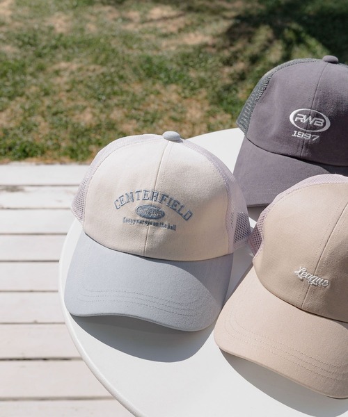 GLOBAL WORK(グローバルワーク)の「DRY/洗えるメッシュCAP/417703(キャップ・キッズ・グレイッシュベージュ/ライトベージュ/ホワイト×ブルー/ブラック/ベージュ/ホワイト×ネイビー/チャコール・LARGE/MEDIUM)」の22枚目の写真