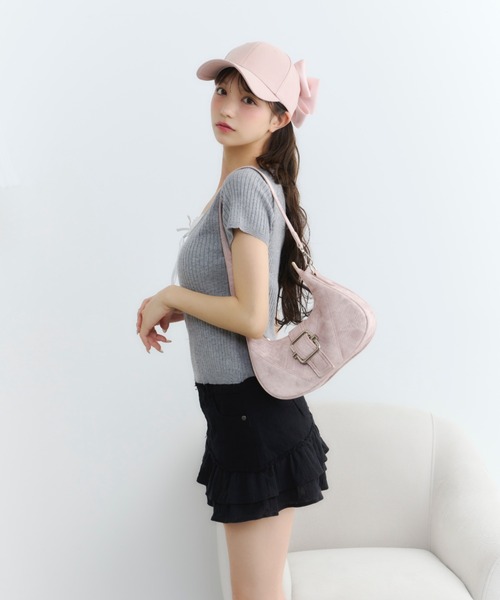 TITTY&CO.（ティティーアンドコー）の「バックリボンキャップ（キャップ・レディース・ベージュ/ピンク/ブラック・FREE）」の18枚目の写真