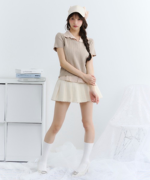 TITTY&CO.（ティティーアンドコー）の「バックリボンキャップ（キャップ・レディース・ベージュ/ピンク/ブラック・FREE）」の16枚目の写真