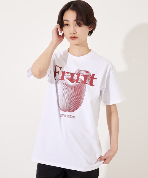 FRUIT OF THE LOOM(フルーツオブザルーム)の「FTL PRINT Tshirt 3 / ユニセックス / ジェンダーレス / 韓国ファッション / 半袖Tシャツ / プリントTシャツ(Tシャツ/カットソー・メンズ・その他4/パープル/その他1/その他2/その他3/グリーン/レッド/イエロー・S/M/L/XL)」の5枚目の写真