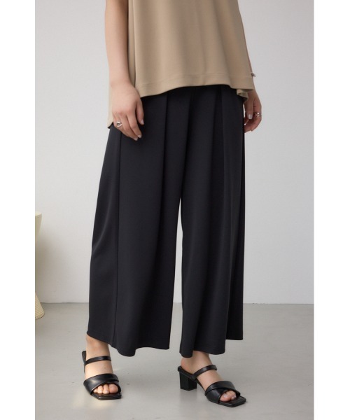 AZUL by moussy(アズールバイマウジー)の「C/Tアイシーフィールタックワイドパンツ(スラックス・レディース・ブラック/ライトベージュ/ブラック系その他・SMALL/MEDIUM)」の4枚目の写真
