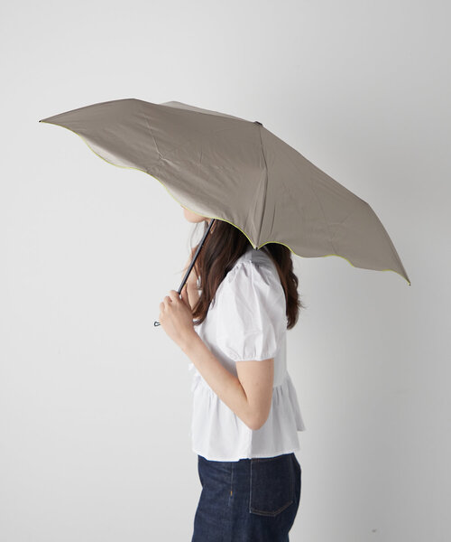 BIRTHDAY BAR（バースデイバー）の「【晴雨兼用 折りたたみ日傘】刺繍アンブレラ（折りたたみ傘・レディース・アイボリー/グレー/バイオレット/ピンク/モカ・0）」の3枚目の写真