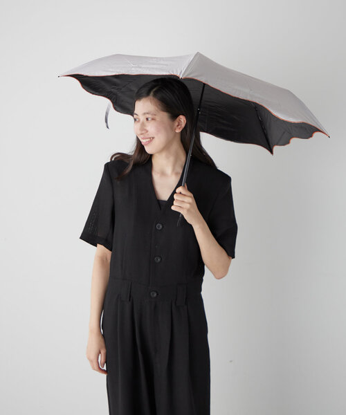 BIRTHDAY BAR（バースデイバー）の「【晴雨兼用 折りたたみ日傘】刺繍アンブレラ（折りたたみ傘・レディース・アイボリー/グレー/バイオレット/ピンク/モカ・0）」の7枚目の写真