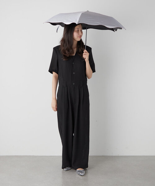 BIRTHDAY BAR（バースデイバー）の「【晴雨兼用 折りたたみ日傘】刺繍アンブレラ（折りたたみ傘・レディース・アイボリー/グレー/バイオレット/ピンク/モカ・0）」の15枚目の写真