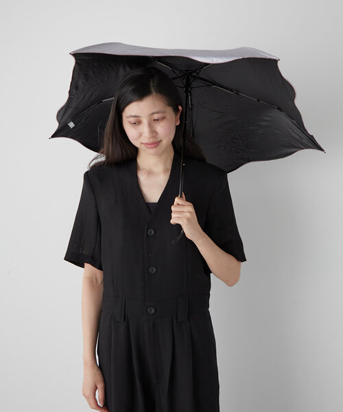 BIRTHDAY BAR（バースデイバー）の「【晴雨兼用 折りたたみ日傘】刺繍アンブレラ（折りたたみ傘・レディース・アイボリー/グレー/バイオレット/ピンク/モカ・0）」の16枚目の写真