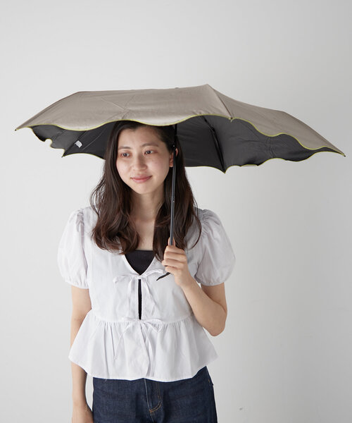 BIRTHDAY BAR（バースデイバー）の「【晴雨兼用 折りたたみ日傘】刺繍アンブレラ（折りたたみ傘・レディース・アイボリー/グレー/バイオレット/ピンク/モカ・0）」の20枚目の写真