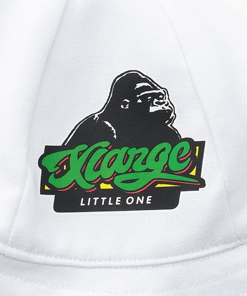XLARGE KIDS(エクストララージキッズ)の「OGゴリラ&ロゴベビーハット(その他ベビー用品・キッズ・ホワイト/ブラック/トップグレー・44-46cm)」の5枚目の写真