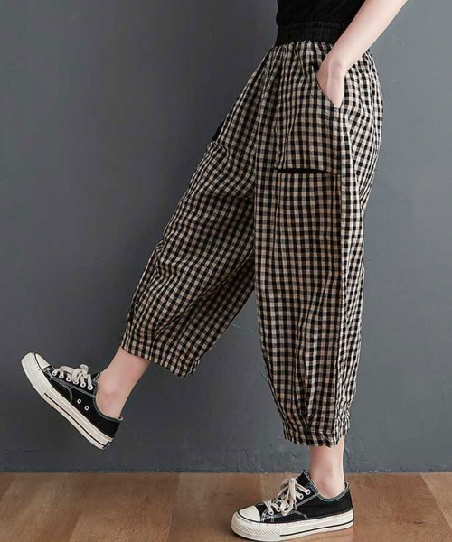 SallyLunn(サリーラン)の「チェックバルーンパンツ(その他パンツ・レディース・ホワイト系2/ホワイト系1・FREE)」の8枚目の写真