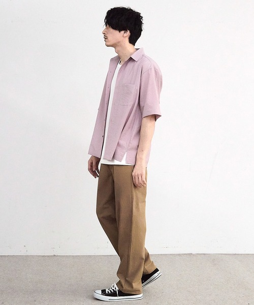 RATTLE TRAP（ラトルトラップ）の「ヘアラインストライプ半袖シャツ（シャツ/ブラウス・メンズ・レッド/ブルー・M/L）」の5枚目の写真