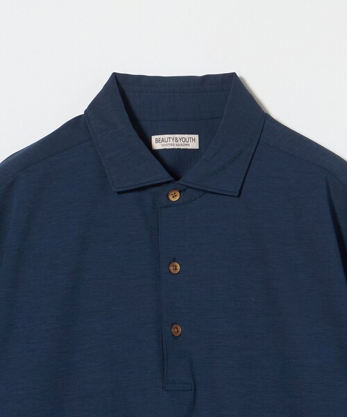 BEAUTY&YOUTH UNITED ARROWS（ビューティーアンドユースユナイテッドアローズ）の「クール ハイゲージ モクロディ ポロシャツ ‐接触冷感・抗菌・防臭機能付き‐（ポロシャツ・メンズ・ネイビー/ホワイト/グレー系/ロイヤルブルー・S/M/L/XL）」の22枚目の写真