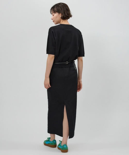 BABYLONE（バビロン）の「シャイニー5分袖プルオーバー（Tシャツ/カットソー・レディース・ブラック/ベージュ/サックスブルー・フリー）」の13枚目の写真