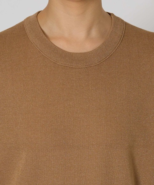 BABYLONE（バビロン）の「シャイニー5分袖プルオーバー（Tシャツ/カットソー・レディース・ブラック/ベージュ/サックスブルー・フリー）」の18枚目の写真