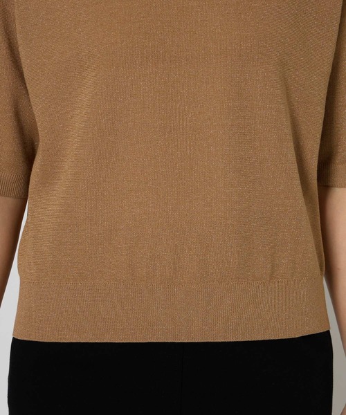 BABYLONE（バビロン）の「シャイニー5分袖プルオーバー（Tシャツ/カットソー・レディース・ブラック/ベージュ/サックスブルー・フリー）」の20枚目の写真