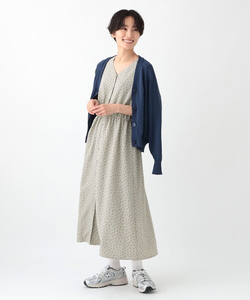 ✨新品未使用✨ポキプシー ブロックプリント Vネック ワンピース ✨新品未使用✨ポキプシー ブロックプリント Vネック ワンピース
