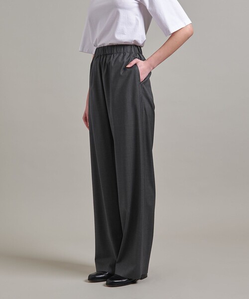 LOEFF（ロエフ）の「＜LOEFF＞トロピカルウール ハーレム パンツ（その他パンツ・レディース・グレー系/ブラック・0/1）」の3枚目の写真